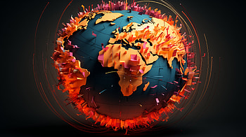 Abstract Globe Art, artistic, globe HD wallpaper