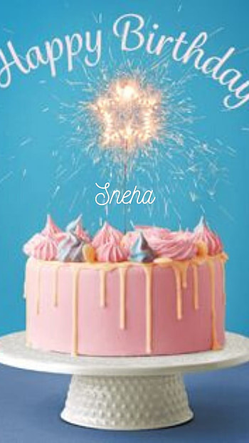 S Name Ka, Cake, Sneha HD phone wallpaper