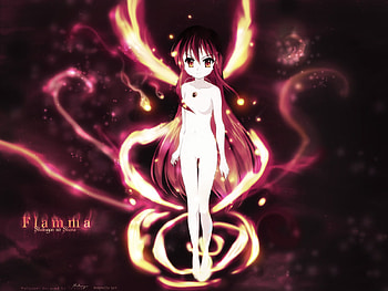 shana pink wings, wings, shakugan no shana, flame haze, shana HD wallpaper