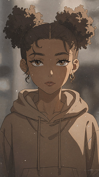 Twin Puffs Hoodie — Anime, anime girl, hoodie HD phone wallpaper