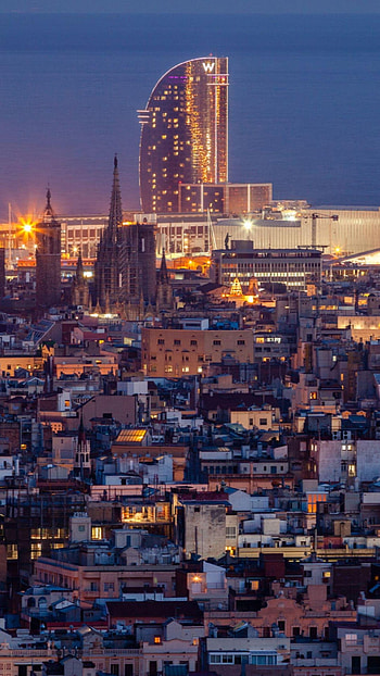 Barcelona City, Travels, City landmarks, Catalan culture HD phone wallpaper
