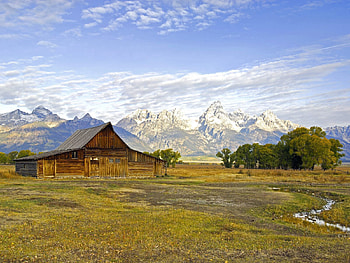 Nature, Wood, Wooden, House, Field, Wyoming HD wallpaper