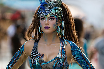 Brasil carnival, blue, girl, woman, vicente concha HD wallpaper
