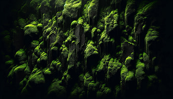 Mystical Moss Wall, moss, moss wall, green, texture, nature HD wallpaper