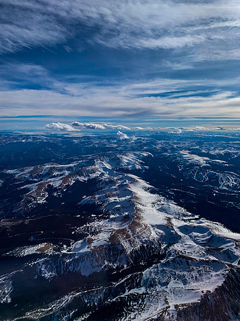 Landscape, Nature, Mountains, Clouds, View From Above, Horizon HD phone wallpaper