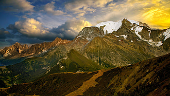 mountains, fun, cool, nature, forest HD wallpaper