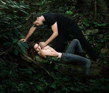 Bella and Edward's Meadow, twilight, kristen, edward, rob, bella HD wallpaper