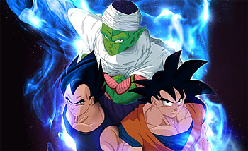 Goku,Vegeta,and Piccolo, dbgt, goku, vegeta, piccolo, dbz, db HD wallpaper