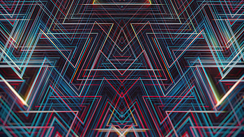 Lines, symmetric geometry, abstract HD wallpaper
