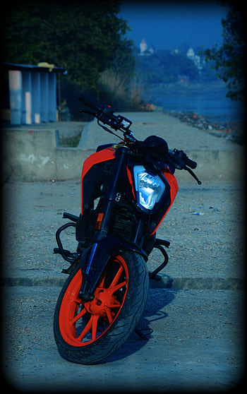 Duke 200, automotive lighting, tread HD phone wallpaper