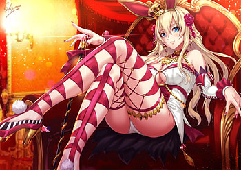 Crimson Throne, , crimson, anime, blonde HD wallpaper