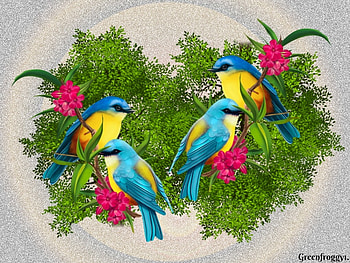 PRETTY BIRDS, BIRDS, ART, PRETTY, ABSTRACT HD wallpaper