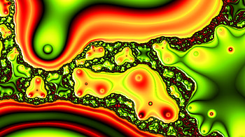 Fractal Art for your - Trippy, red, green, digital, psychedelic, trippy, Abstract, fractal, abstract green HD wallpaper