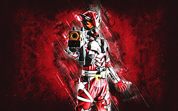 Ikazuchi, Kamen Rider, Uchuyaro Raiden, Japanese manga, pink stone background, grunge art, Kamen Rider characters, Raiden Uchuyaro HD wallpaper