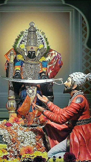 Shivaji Maharaj 3d, Tuljabhawani HD phone wallpaper