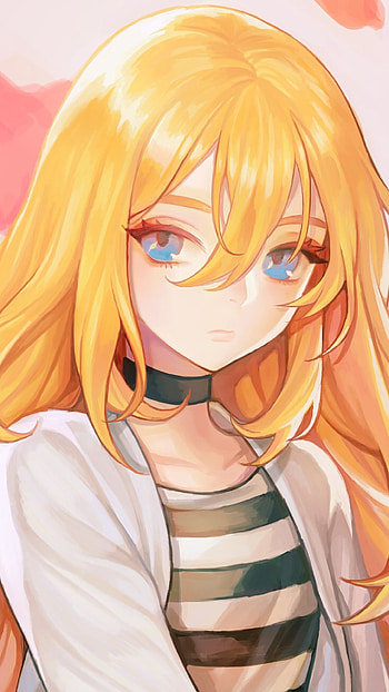 Angels of Death, face, blue eyes, blonde, Rachel Gardner, Anime HD phone wallpaper