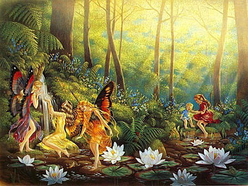 woods fairies 800x600 .jpg, fairies, friends woods HD wallpaper