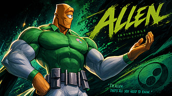 Allen (Invincible) — Hero, Alien, Superhero, Comic HD wallpaper