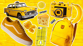 Sunny Yellow Vintage Sticker Collage — Aesthetic, Yellow, Collage, Aesthetic, Vintage Aesthetic, Sticker HD wallpaper