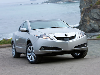 Auto, Grass, Sea, Acura, Cars, Asphalt, Front View, Style, Akura, Zdx, 2009, Silver Metallic HD wallpaper
