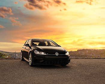 Volkswagen, Cars, Lights, Car, Front View, Machine, Headlights, Volkswagen R HD wallpaper