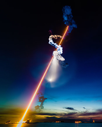 Sky, Universe, Flight, Rocket, Space Station HD phone wallpaper