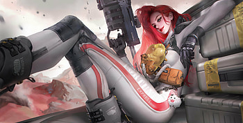 Death Stranding Of Miss Fortune , miss-fortune-league-of-legends, league-of-legends, games, artist, artwork, digital-art, fantasy-girls, artstation HD wallpaper