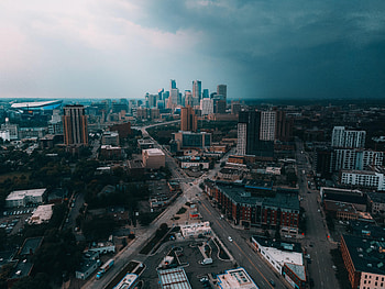 Cities, Roads, City, Building, View From Above, Horizon, Urban Landscape, Cityscape HD wallpaper