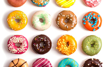 Glaze, Donuts HD wallpaper
