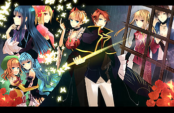 Umineko no Naku Koro ni, ushiromiya lion, willard h wright, ushiromiya battler, furfur, frederika bernkastel, zepar, beatrice, lambdadelta, golden witch HD wallpaper