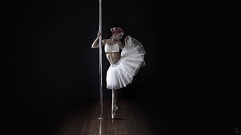 Pole dancer elegance, Black and white ballet, Artistic , Dance allure HD wallpaper