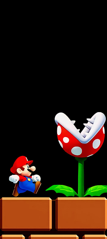 Mario, art, petal HD phone wallpaper