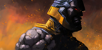 Darkseid, darkseid, superheroes, supervillain, deviantart, artwork, digital-art HD wallpaper