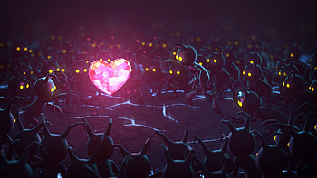 Heartless (Kingdom Hearts), Dark adversaries, Game-inspired , Intense battles HD wallpaper