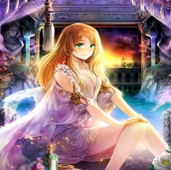 ♡ Maiden ♡, cute, long hair, dress, beauty, nice, lady, sitting, petals, flower, maiden, angelic, female, sexy, sweet, gorgeous, hot, girl, beautiful, anime girl, elegant, anime, pretty, gown, lovely HD wallpaper