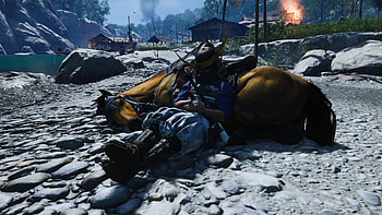 Resting in : Ghost of Tsushima, video game, Ghost of Tsushima, resting HD wallpaper