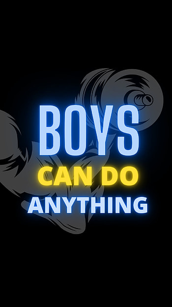 Boys can do anything, dark, gym, motivational HD phone wallpaper