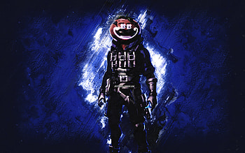 Fortnite Militia Glow Hothouse Skin, Fortnite, main characters, blue stone background, Militia Glow Hothouse, Fortnite skins, Militia Glow Hothouse Skin, Militia Glow Hothouse Fortnite, Fortnite characters HD wallpaper