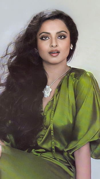 Rekha, bollywood actress, vintage HD phone wallpaper