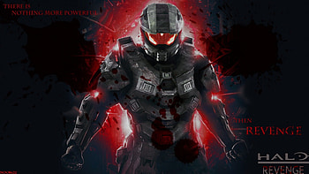 Halo:Revenge, halo 3, revenge, 117, halo 4, 4, splatter, red, halo, master chief, halo revenge, blood, noob622 HD wallpaper