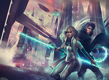 Neron Rising Cover, artwork, artist, digital-art, scifi, deviantart HD wallpaper
