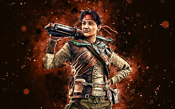 Amaru, , brown neon lights, Tom Clancys Rainbow Six, Rainbow Six Siege, Tom Clancys characters, Amaru Rainbow Six HD wallpaper