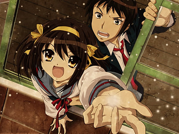 you will fall, , suzumiya haruhi, anime, the melancholy of haruhi suzumiya HD wallpaper