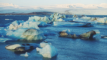 Nature, Ice, Ocean, Ice Floes, Iceberg HD wallpaper