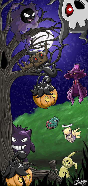 Scary Pokmon, Chilling , Eerie Atmosphere, Spooky Designs HD phone wallpaper