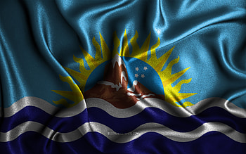 Santa Cruz flag, , silk wavy flags, Argentine provinces, Day of Santa Cruz, fabric flags, Flag of Santa Cruz, 3D art, Santa Cruz, Provinces of Argentina, Santa Cruz 3D flag, Argentina HD wallpaper