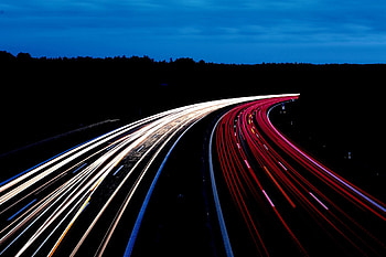 Autumn, Summer, City, Dark, Shine, Light, Road, Car, Street, Spring, Highway HD wallpaper