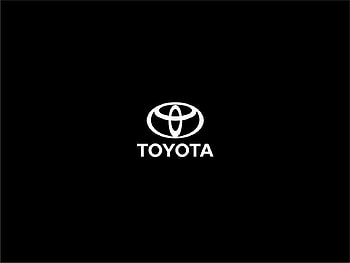 Toyota Logo, Black Toyota HD wallpaper