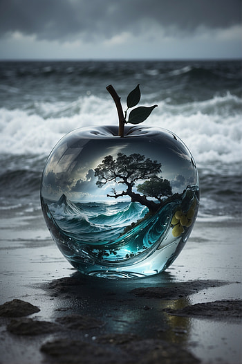 Apple , artistic HD phone wallpaper