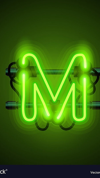 M Letter, Neon Color, neon, color, theme HD phone wallpaper
